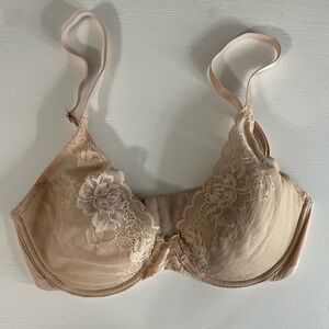 Natori Sheer Lace Underwire Bra in Blush